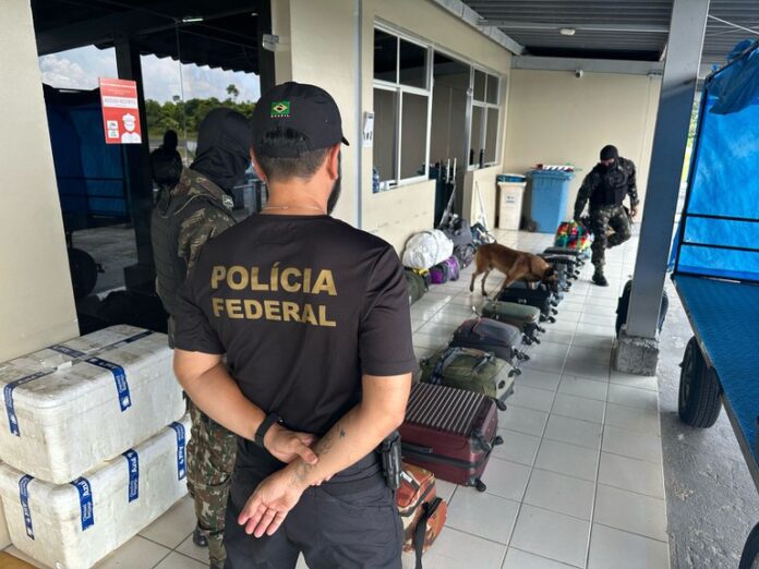 Polícia Federal e Exército reforçam operações de fiscalização no aeroporto de São Gabriel da Cachoeira, AM