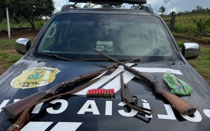 Homem é detido por ameaçar vizinhos com arma em Apuí, interior do Amazonas