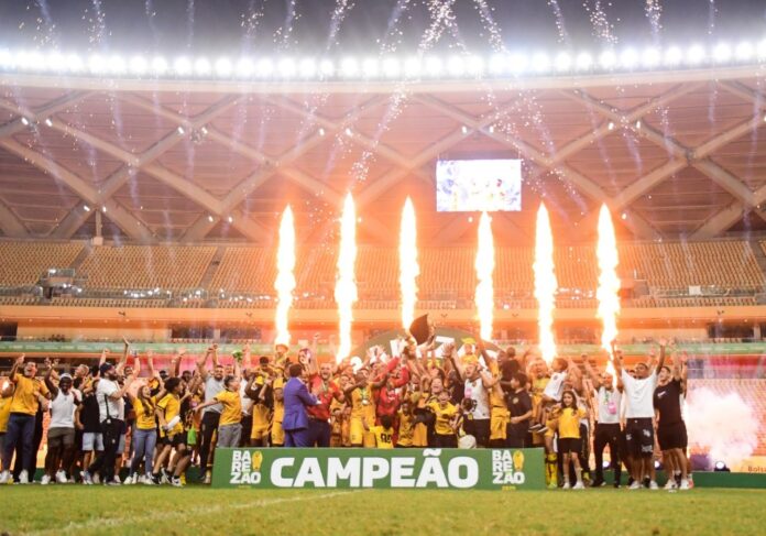 Amazonas FC celebra a conquista do seu segundo título no Campeonato Amazonense 2025