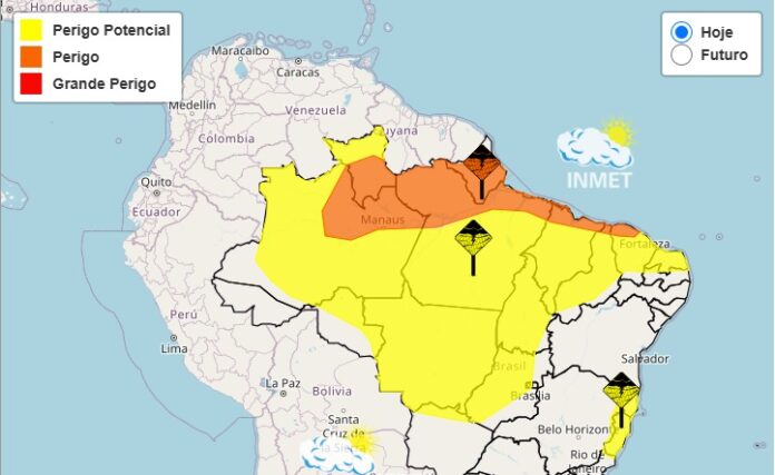 Manaus em Alerta: Chuvas Fortes e Ventos Ameaçadores Neste Domingo