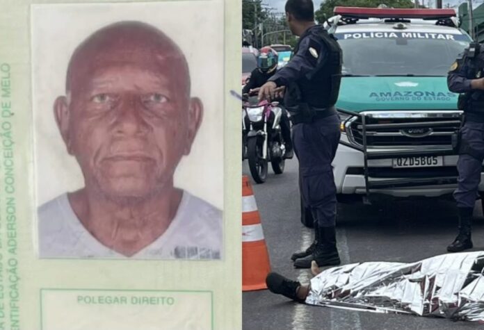Idoso de 83 anos é vítima fatal de atropelamento por motocicleta em Manaus após deixar agência do INSS