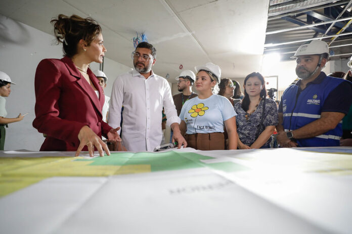 Wilson Lima realiza vistoria nas obras do Centro Integrado de Atendimento à Criança e ao Adolescente em Manaus