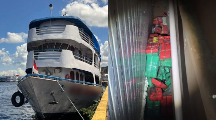 Quarteto Detido com 158 kg de Drogas Ocultas em Compartimento Secreto de Embarcação no Amazonas