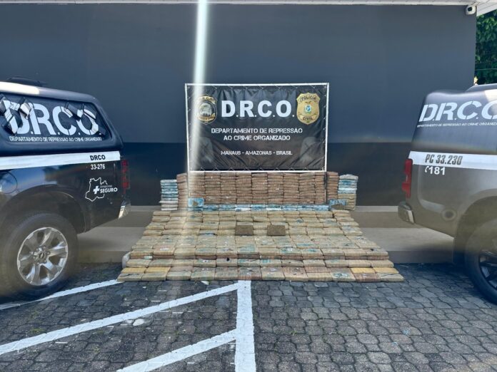 Apreensão de 600 quilos de maconha em operação no AM causa impacto de R$ 12 milhões ao tráfico organizado