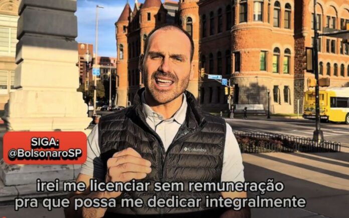 PGR solicita investigação do STF sobre Eduardo Bolsonaro por ações contra o Judiciário nos EUA