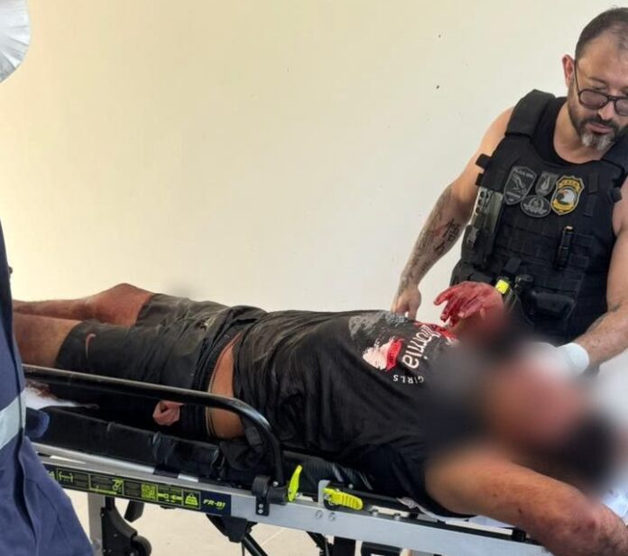 Homem sob efeito de drogas é preso após tentativa de feminicídio contra esposa e filha em Manaus, segundo a polícia