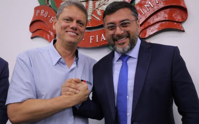 Wilson Lima promove liderança regional em encontro com Tarcísio de Freitas