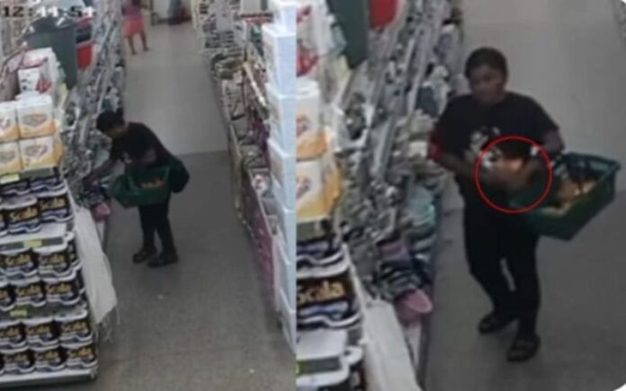 Mulher é flagrada roubando pacotes de café em supermercado na Zona Leste de Manaus