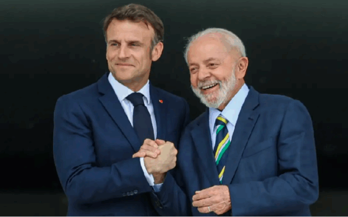 Lula solicita a Macron que abra seu coração em apoio ao acordo entre Mercosul e União Europeia