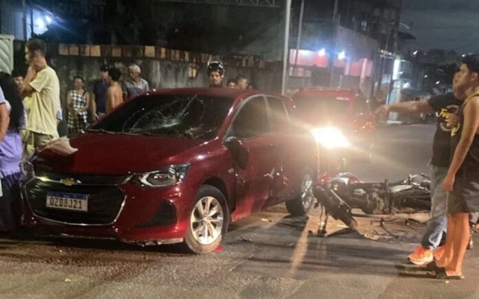 Motociclista perde a vida em colisão na zona Sul de Manaus durante a noite de domingo