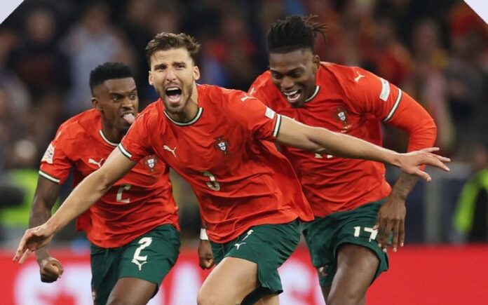 Portugal conquista vitória sobre a Espanha e se torna a primeira seleção bicampeã da Liga das Nações