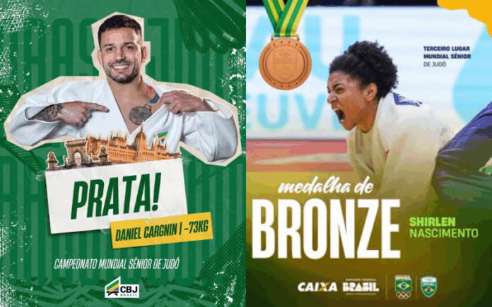 Brasil conquista prata e bronze no Mundial de Judô em Budapeste