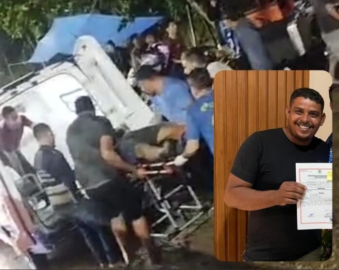 VÍDEO: Feirante morre após desabamento de telhado no AM