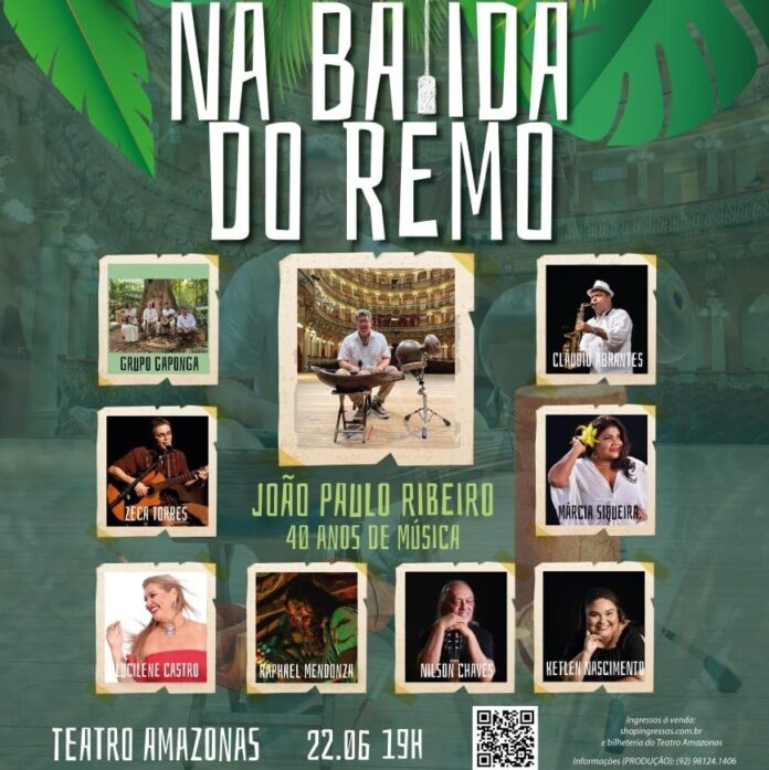 Percussionista João Paulo celebra 40 anos de carreira no Teatro Amazonas