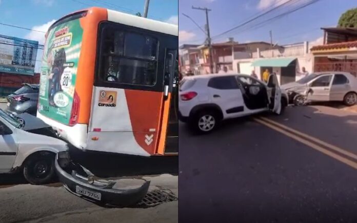 VÍDEO: vários acidentes de trânsito registrados em Manaus nesta quinta-feira