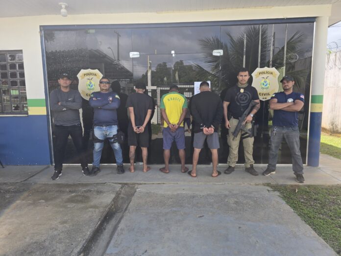 Trio é preso no AM após retomar crimes dias após ser solto