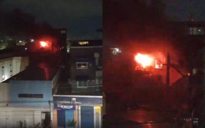 Incêndio atinge prédio e deixa mais de quinze famílias desabrigadas em Manaus