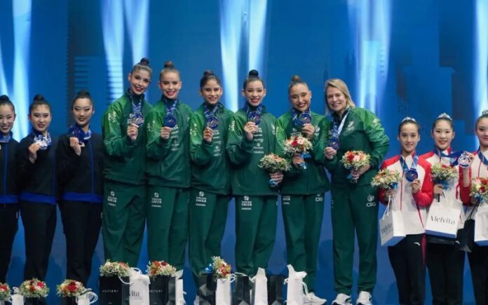Brasil leva ouro inédito na Copa do Mundo na ginástica rítmica