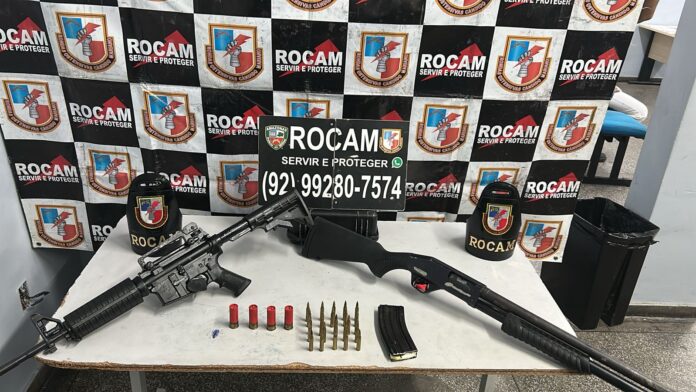 Notícias do Amazonas – Casal detido com fuzil e espingarda em Manaus após denúncia