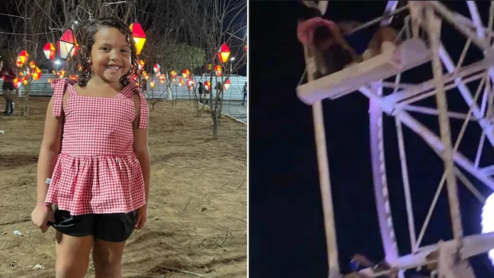 Menina de 5 anos sofre queda de quase 10 metros em roda-gigante na Bahia