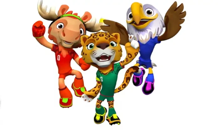 Fifa revela trio de mascotes que representam as nações-sede da Copa 2026
