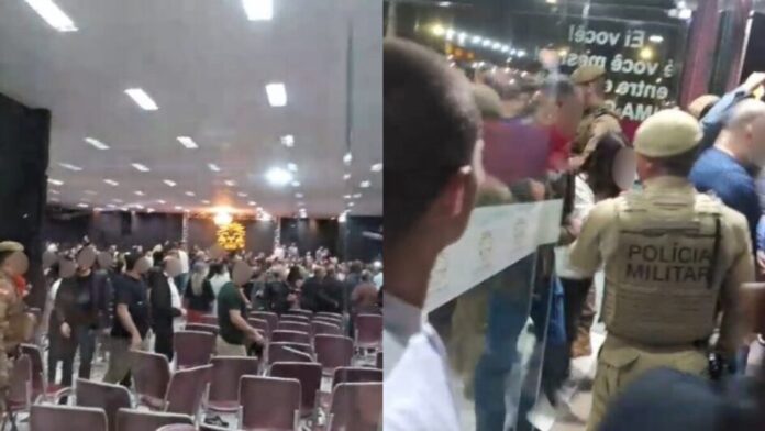 Pastor admite adultério e culto em Joinville termina em tumulto policial