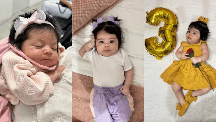 Menina de 4 meses encanta ao ser confundida com boneca reborn em shopping