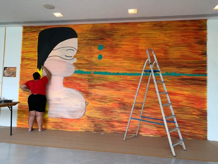 Notícias do Amazonas – Sãnipã realiza mural inédito no Instituto Ling em Porto Alegre