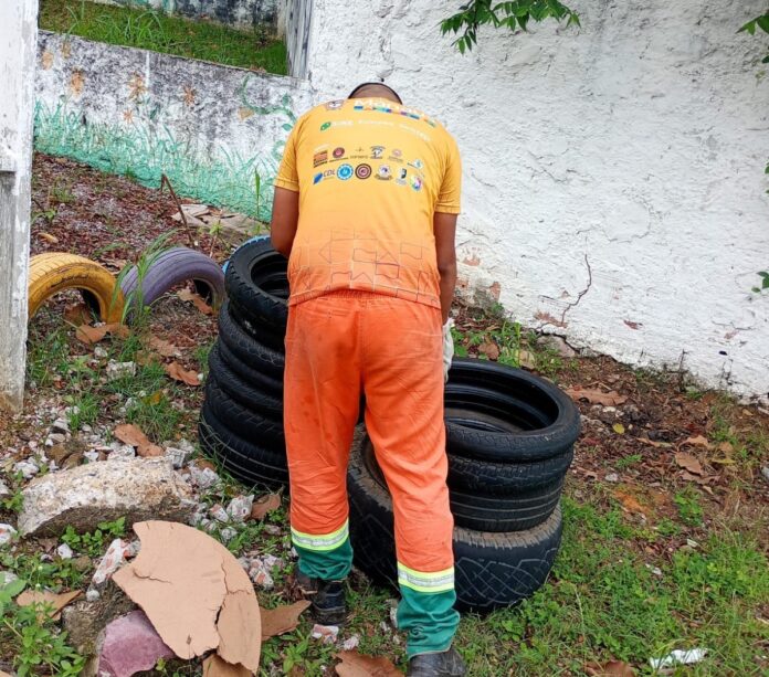 Notícias do Amazonas – Mais de 10 mil pneus removidos em Manaus para saúde pública