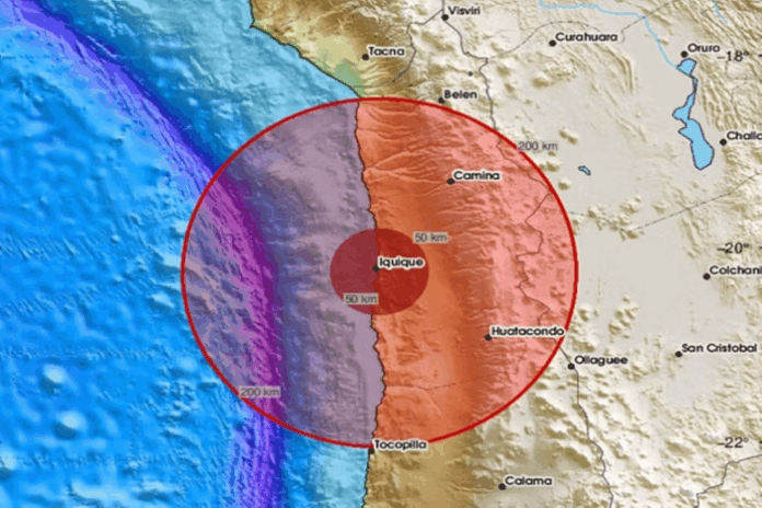 Terremoto de 5,7 graus atinge Tarapacá, no norte do Chile