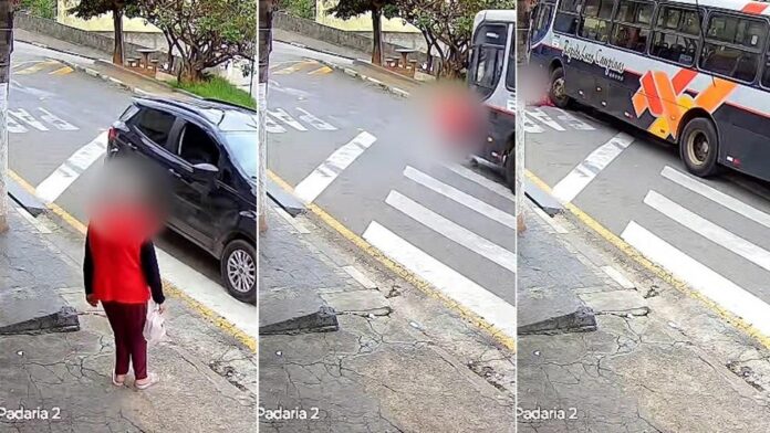 Idosa de 78 anos perde as pernas após ser atropelada por ônibus em Cajamar
