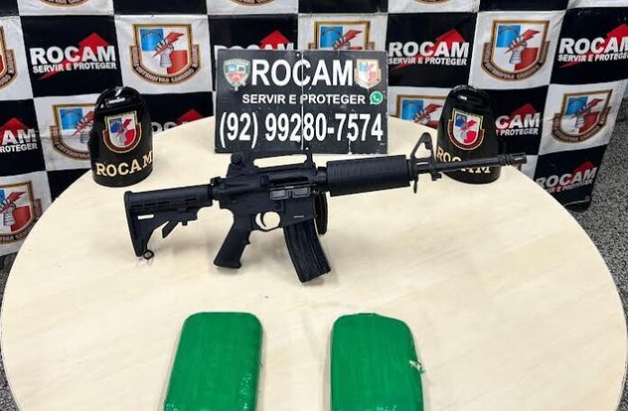 Notícias do Amazonas – PMAM detém homem armado com fuzil e drogas em Tarumã