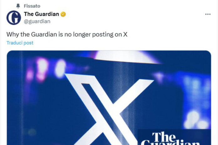 The Guardian se retira do X devido a discursos de ódio e teorias da conspiração