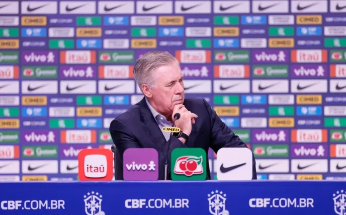 Ancelotti divulga convocação da Seleção para amistosos contra Senegal e Tunísia