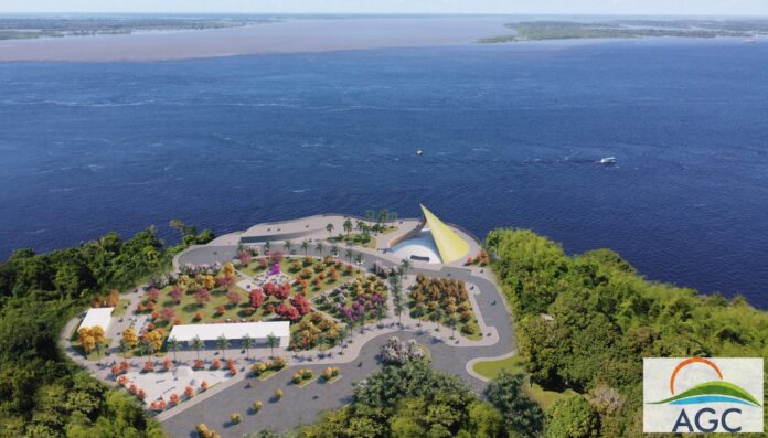 Notícias do Amazonas – Avanço seguro e tecnológico na construção do Parque Encontro das Águas