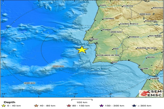 Terremoto de 5,3 graus em Portugal provoca temor entre a população