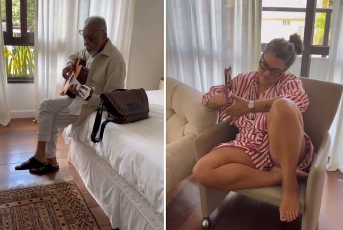 Notícias do Amazonas – Gilberto Gil toca violão para Preta e reforça amor familiar