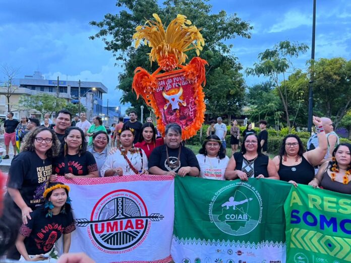 Boi Garantido participa de mobilização nacional contra o feminicídio