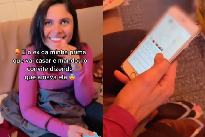Ex-namorado surpreende com convite de casamento e declaração de amor