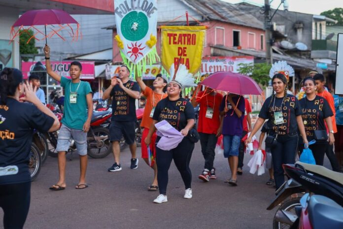 Notícias do Amazonas – Comunidade Mura de Pantaleão participa de oficinas teatrais