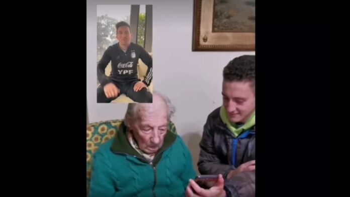 Fã de Messi, aos 100 anos, emociona e recebe mensagem do ídolo argentino