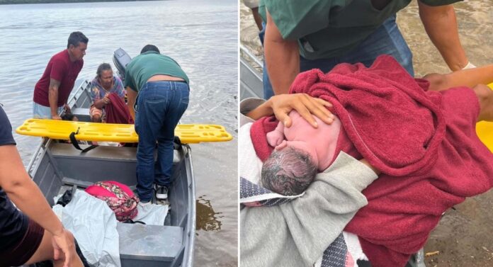 Notícias do Amazonas – Parto ocorre em embarcação no Rio Maués-Açu antes do hospital